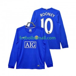 Matchtröjor Manchester United Rooney 10 Retro 2008 2009 Långärmad till Herr (3:e ställ)