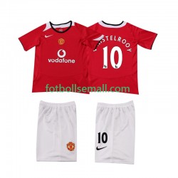 Matchtröjor Manchester United Ruud van Nistelrooy Retro 2005 2006 Kortärmad till Barn (1:a ställ)