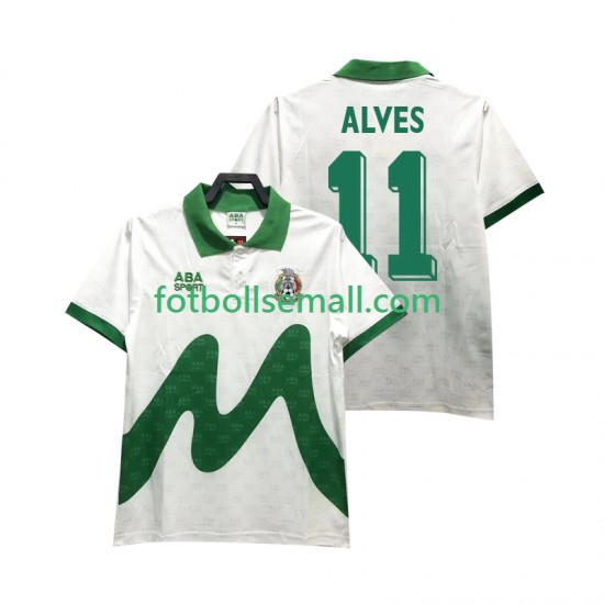 Matchtröjor Mexiko ALVES 11 Retro 1995 Kortärmad till Herr (2:a ställ)