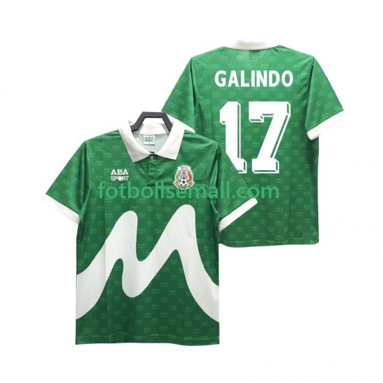 Matchtröjor Mexiko GALINDO 17 Retro 1995 Kortärmad till Herr (1:a ställ)