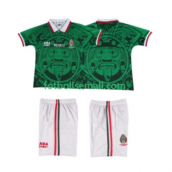 Matchtröjor Mexiko Retro 1998 Kortärmad till Barn (1:a ställ)