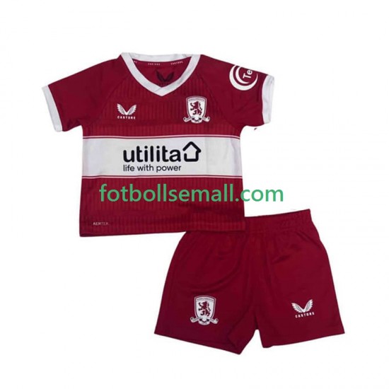 Matchtröjor Middlesbrough 2025-2026 Kortärmad till Barn (1:a ställ)