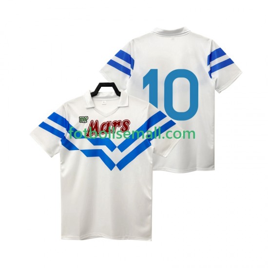 Matchtröjor SSC Napoli 10 Retro 1988 1989 Kortärmad till Herr (2:a ställ)
