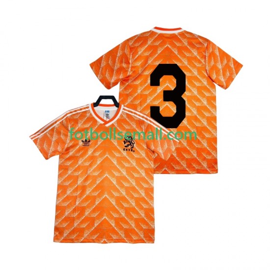 Matchtröjor Nederländerna 3 Retro 1988 Kortärmad till Herr (1:a ställ)