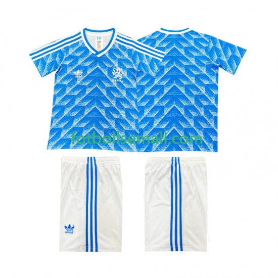 Matchtröjor Nederländerna Retro 1988 Kortärmad till Barn (2:a ställ)