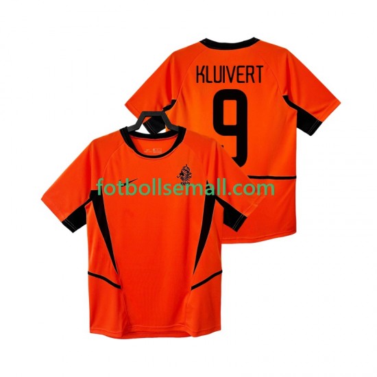 Matchtröjor Nederländerna KLUIVERT 9 Retro 2002 Kortärmad till Herr (1:a ställ)