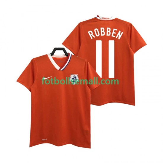 Matchtröjor Nederländerna ROBBEN 11 Retro 2008 Kortärmad till Herr (1:a ställ)