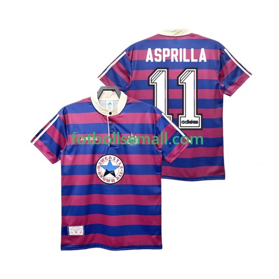 Matchtröjor Newcastle United ASPRILLA 11 Retro 1995 1997 Kortärmad till Herr (2:a ställ)