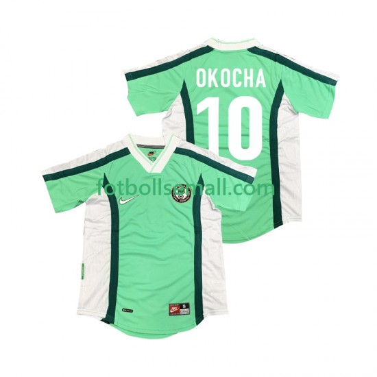 Matchtröjor Nigeria OKOCHA 10 Retro 1998 Kortärmad till Herr (1:a ställ)