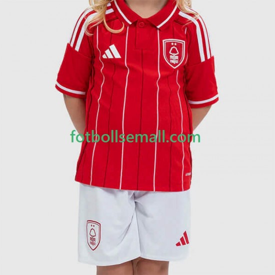 Matchtröjor Nottingham Forest 2025-2026 Kortärmad till Barn (1:a ställ)