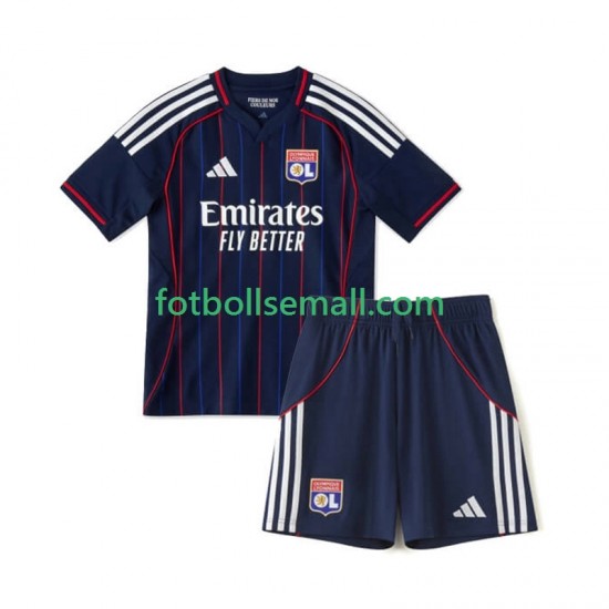 Matchtröjor Olympique Lyonnais 2025-2026 Kortärmad till Barn (2:a ställ)