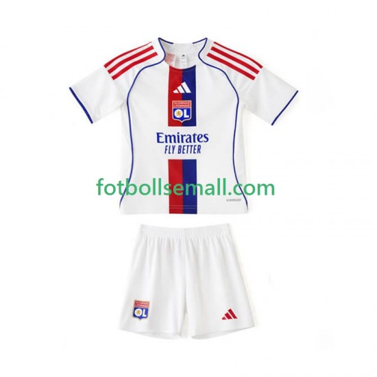 Matchtröjor Olympique Lyonnais 2025-2026 Kortärmad till Barn (1:a ställ)