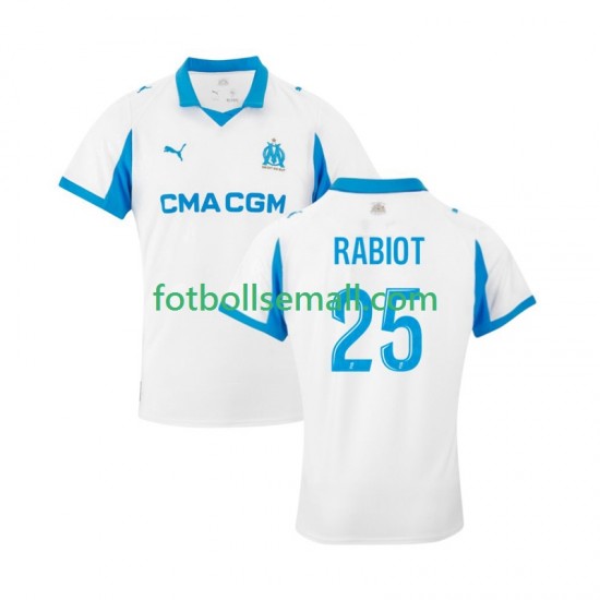 Matchtröjor Olympique de Marseille Adrien Rabiot 25 2025-2026 Kortärmad till Herr (1:a ställ)