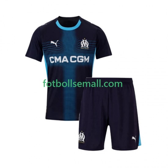 Matchtröjor Olympique de Marseille 2025-2026 Kortärmad till Barn (2:a ställ)