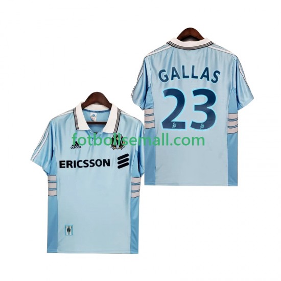 Matchtröjor Olympique de Marseille Gallas 23 Retro 1998 1999 Kortärmad till Herr (2:a ställ)
