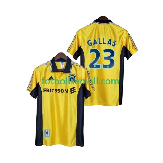 Matchtröjor Olympique de Marseille Gallas 23 Retro 1998 1999 Kortärmad till Herr (3:e ställ)