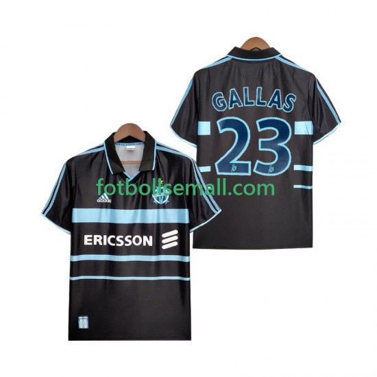 Matchtröjor Olympique de Marseille Gallas 23 Retro 1999 2000 Kortärmad till Herr (3:e ställ)