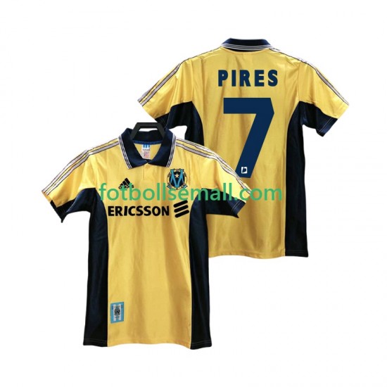 Matchtröjor Olympique de Marseille PIRES 7 Retro 1998 1999 Kortärmad till Herr (3:e ställ)