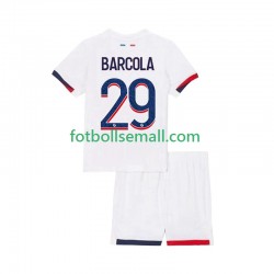 Matchtröjor Paris Saint-Germain Bradley Barcola 29 2025-2026 Kortärmad till Barn (2:a ställ)