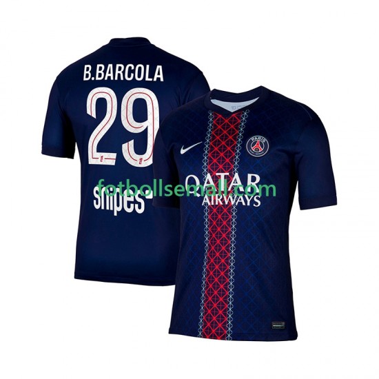 Matchtröjor Paris Saint-Germain Bradley Barcola 29 2025-2026 Kortärmad till Herr (1:a ställ)