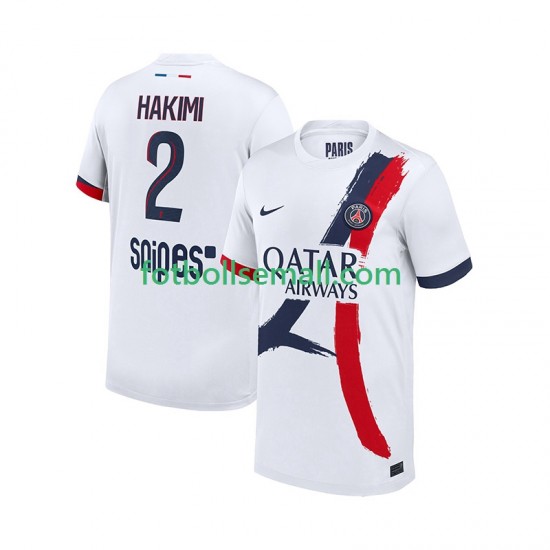 Matchtröjor Paris Saint-Germain Hakimi 2 2025-2026 Kortärmad till Herr (2:a ställ)