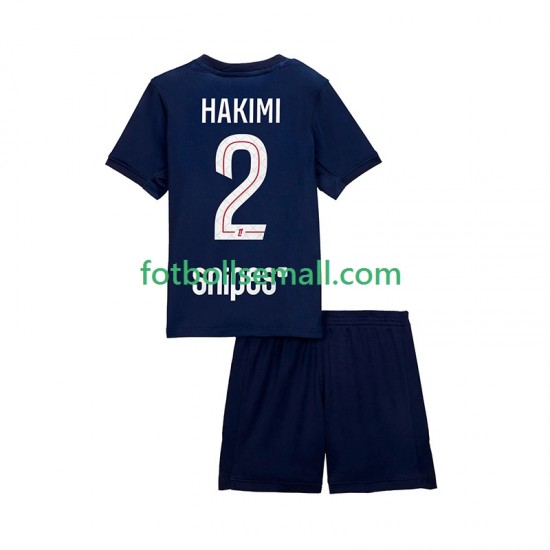 Matchtröjor Paris Saint-Germain Hakimi 2 2025-2026 Kortärmad till Barn (1:a ställ)