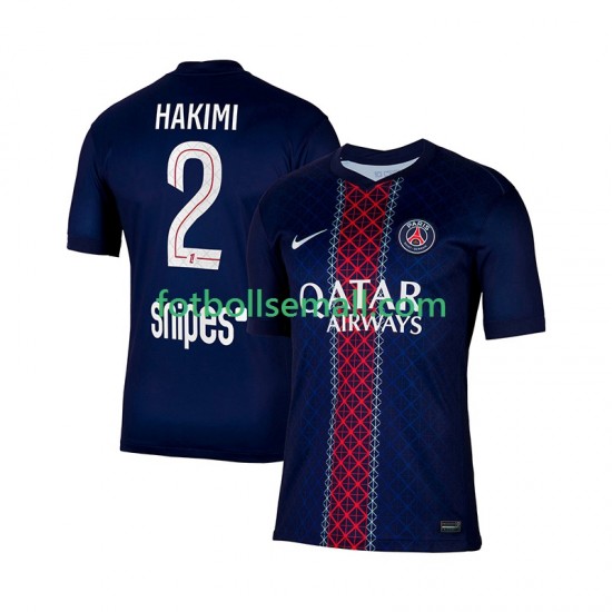 Matchtröjor Paris Saint-Germain Hakimi 2 2025-2026 Kortärmad till Herr (1:a ställ)