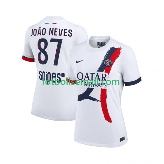 Matchtröjor Paris Saint-Germain Joao Neves 87 2025-2026 Kortärmad till Herr (2:a ställ)