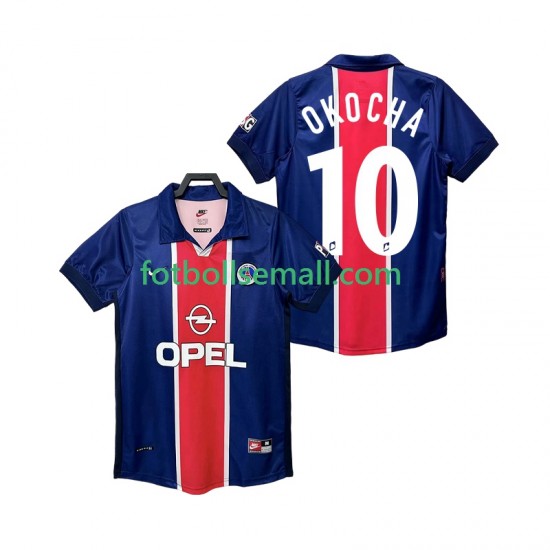 Matchtröjor Paris Saint-Germain OKOCHA 10 Retro 1998 1999 Kortärmad till Herr (1:a ställ)