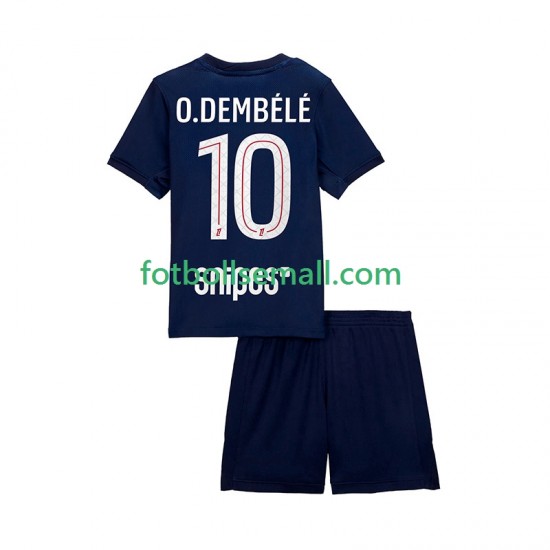 Matchtröjor Paris Saint-Germain Ousmane Dembele 10 2025-2026 Kortärmad till Barn (1:a ställ)