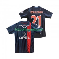 Matchtröjor Paris Saint-Germain RONALDINHO 21 Retro 2001 2002 Kortärmad till Herr (1:a ställ)