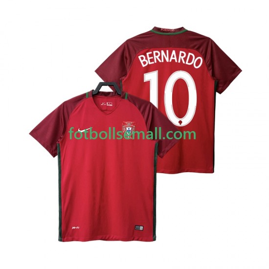 Matchtröjor Portugal BERNARDO 10 Retro 2016 Kortärmad till Herr (1:a ställ)