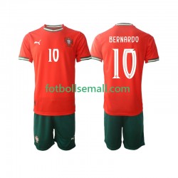 Matchtröjor Portugal Bernardo Silva 10 2025-2026 Kortärmad till Barn (1:a ställ)