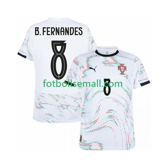 Matchtröjor Portugal Bruno Fernandes 8 2025-2026 Kortärmad till Herr (2:a ställ)
