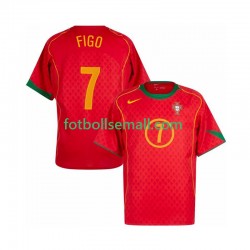 Matchtröjor Portugal Figo 7 Retro 2004 Kortärmad till Herr (1:a ställ)