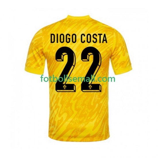 Matchtröjor Portugal Målvaktströja Diogo Costa 22 2024 Kortärmad till Herr (1:a ställ)