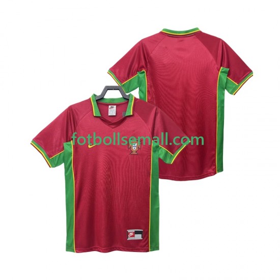 Matchtröjor Portugal Retro 1998 Kortärmad till Herr (1:a ställ)