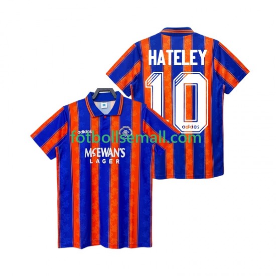 Matchtröjor Rangers HATELEY 10 Retro 1993 1994 Kortärmad till Herr (2:a ställ)