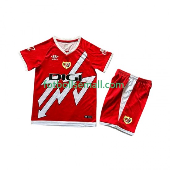 Matchtröjor Rayo Vallecano 2024-2025 Kortärmad till Barn (1:a ställ)