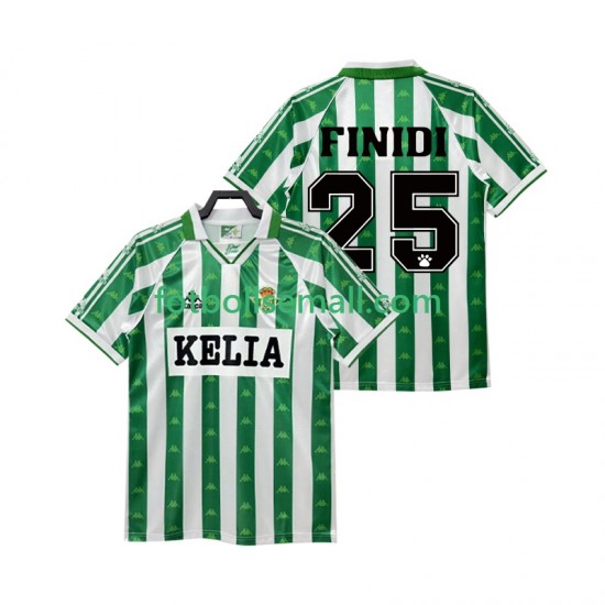 Matchtröjor Real Betis FINIDI 25 Retro 1995 1996 Kortärmad till Herr (1:a ställ)