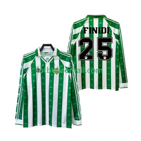 Matchtröjor Real Betis FINIDI 25 Retro 1996 1997 Långärmad till Herr (1:a ställ)