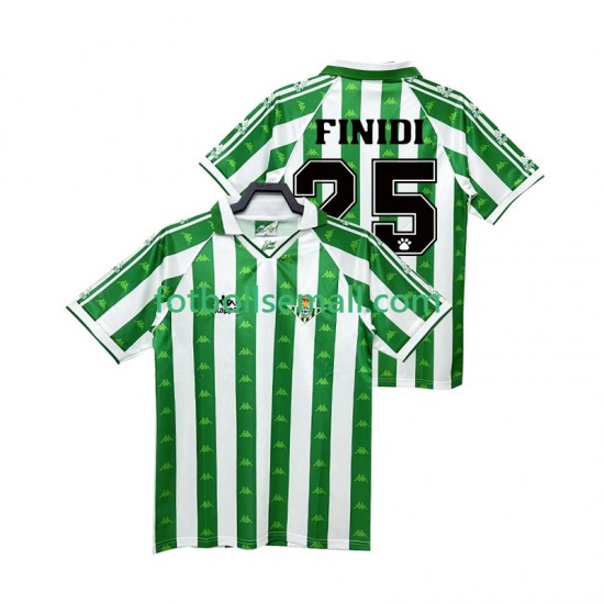 Matchtröjor Real Betis FINIDI 25 Retro 1996 1997 Kortärmad till Herr (1:a ställ)
