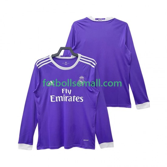 Matchtröjor Real Madrid Retro 2016 2017 Långärmad till Herr (2:a ställ)