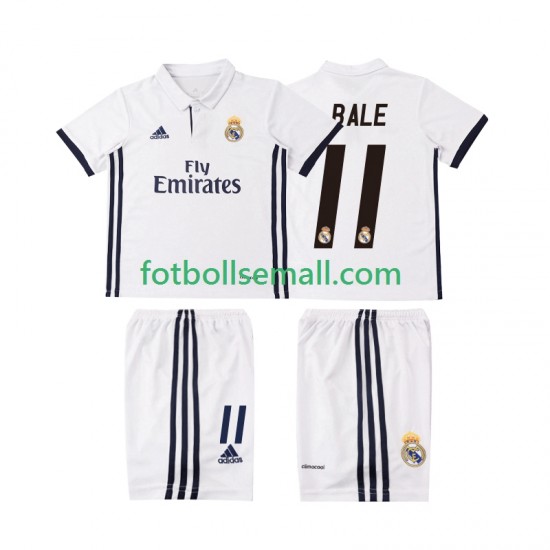 Matchtröjor Real Madrid BALE 11 Retro 2016 2017 Kortärmad till Barn (1:a ställ)