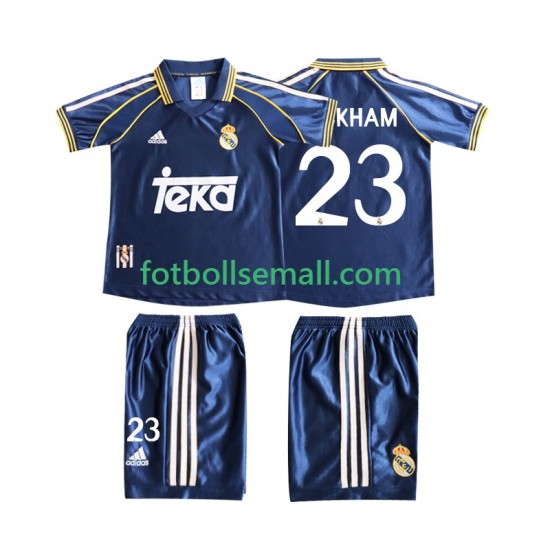 Matchtröjor Real Madrid BECERHAM 23 Retro 1998 1999 Kortärmad till Barn (3:e ställ)