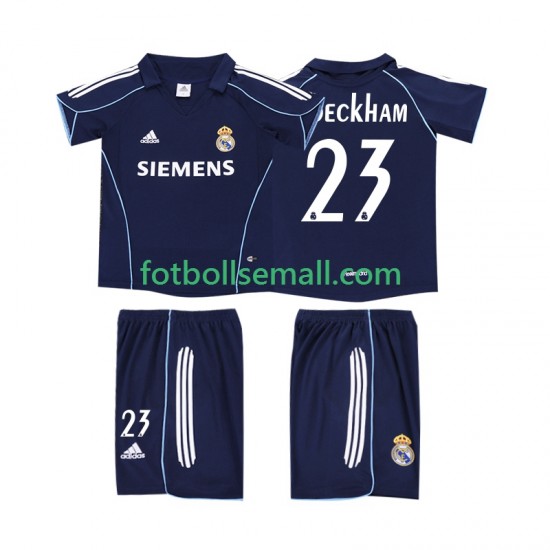 Matchtröjor Real Madrid BECKHAM 23 Retro 2005 2006 Kortärmad till Barn (2:a ställ)