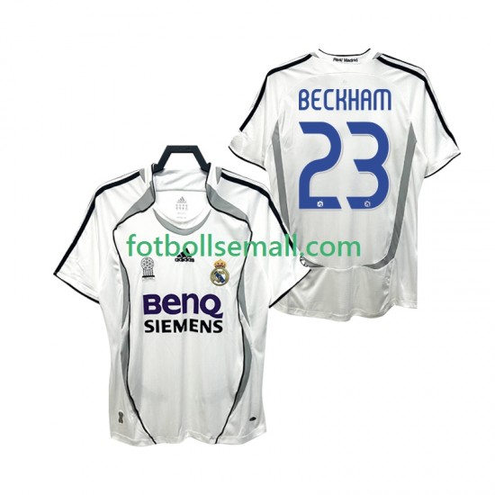 Matchtröjor Real Madrid BECKHAM 23 Retro 2006 2007 Kortärmad till Herr (1:a ställ)