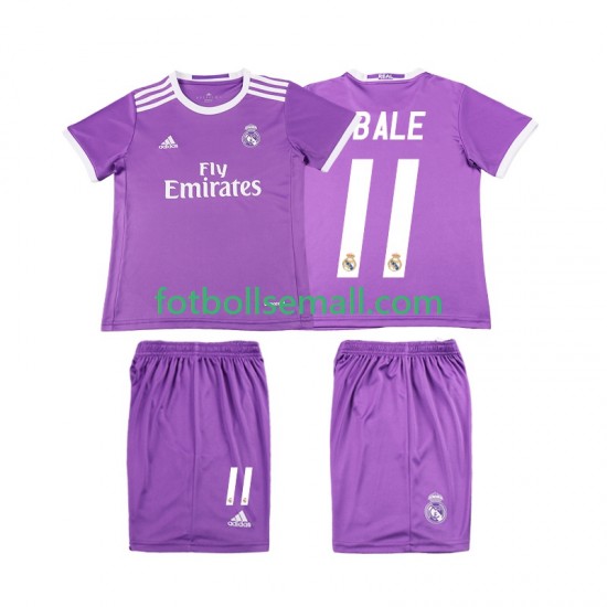 Matchtröjor Real Madrid Bale 11 Retro 2016 2017 Kortärmad till Barn (2:a ställ)