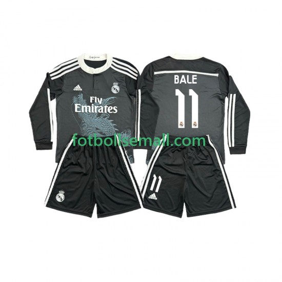 Matchtröjor Real Madrid Bale 11 Retro 2014 2015 Långärmad till Barn (3:e ställ)