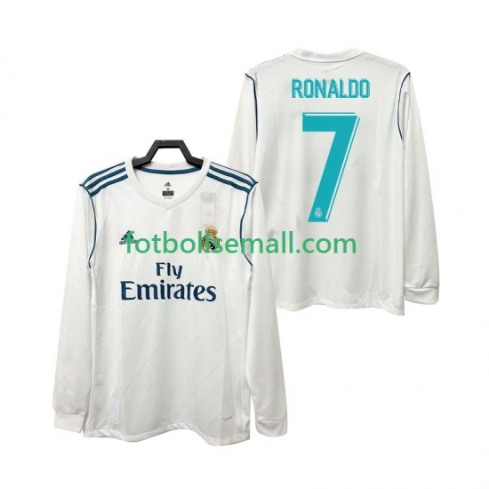 Matchtröjor Real Madrid CRISTIANO RONALDO 7 Retro 2017 2018 Långärmad till Herr (1:a ställ)